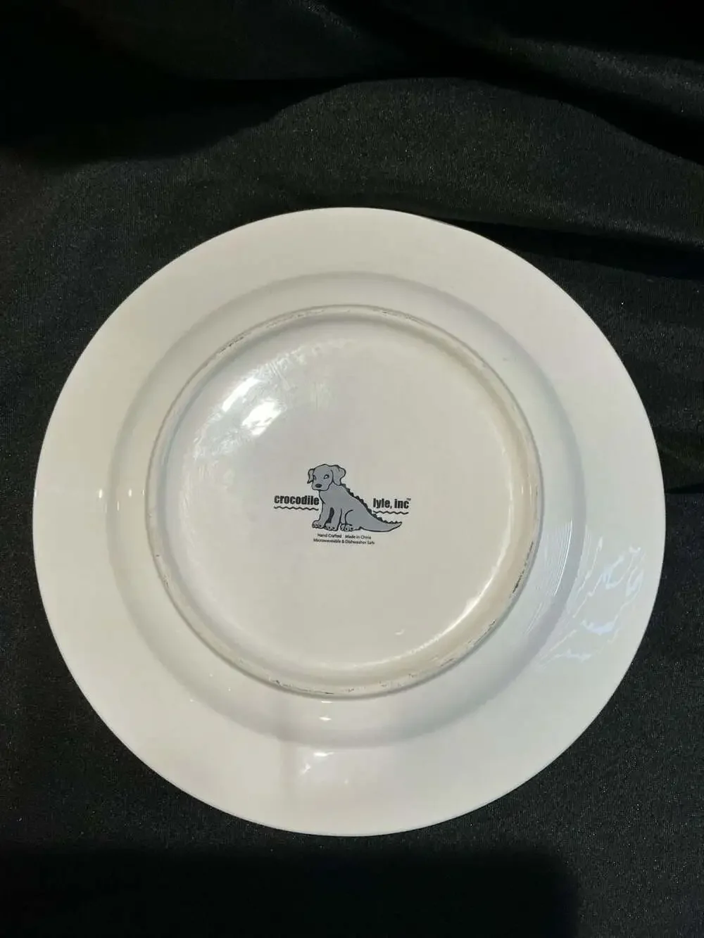 Crocodile Lyle The South Decorative Plate Green Polka Dot